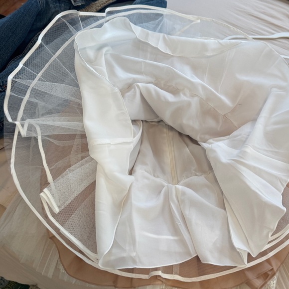 Sherri Hill Dress Beaded Tulle Homecoming Short Gold White 2 - Picture 9 of 9